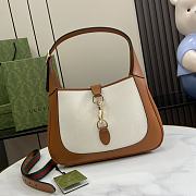 Kitlife Gucci Jackie Shoulder Bag Natural Canvas Brown - 782849 -  27.5x19x4cm - 1