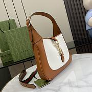 Kitlife Gucci Jackie Shoulder Bag Natural Canvas Brown - 782849 -  27.5x19x4cm - 2