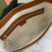 Kitlife Gucci Jackie Shoulder Bag Natural Canvas Brown - 782849 -  27.5x19x4cm - 6