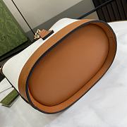 Kitlife Gucci Mini Bucket Bag Natural Canvas Brown Leather Trim -  782908 - 18.5x20.5x12.5cm - 5