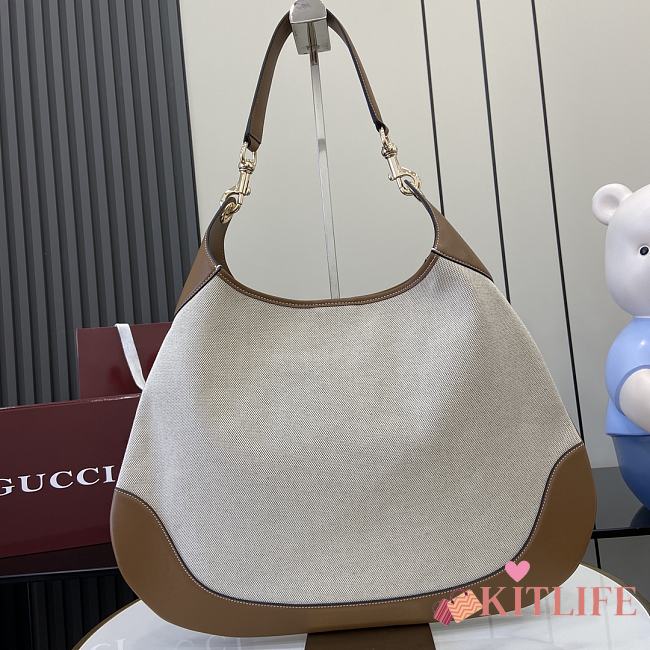 Kitlife Gucci B Medium Shoulder Bag Beige Canvas -  820169 -  49x46x4cm - 1