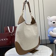 Kitlife Gucci B Medium Shoulder Bag Beige Canvas -  820169 -  49x46x4cm - 6