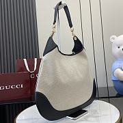 Kitlife Gucci B Medium Shoulder Bag Black Canvas - 820169 - 49x46x4cm - 5