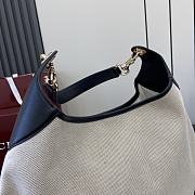 Kitlife Gucci B Medium Shoulder Bag Black Canvas - 820169 - 49x46x4cm - 2