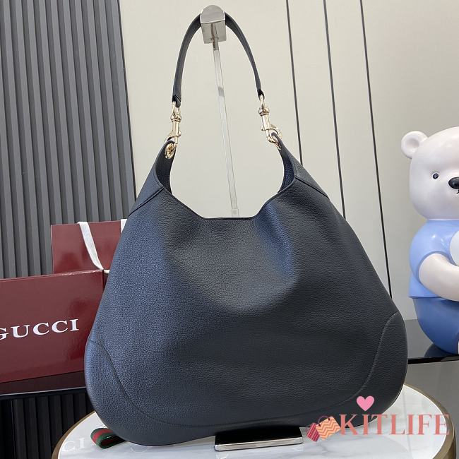  Kitlife Gucci B Medium Shoulder Bag Black - 820169 - 49x46x4cm - 1