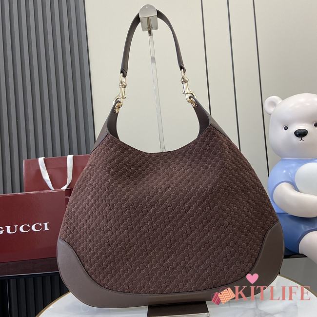 Kitlife Gucci B Medium Shoulder Bag Dark Brown - 815924 - 49x46x4cm - 1