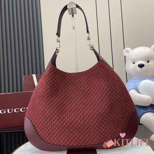 Kitlife Gucci B Medium Shoulder Bag Red - 815924 - 49x46x4cm - 1
