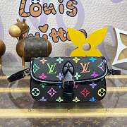 Kitlife Louis Vuitton Nano Diane Baguette Handbag Multicolor Black - M14194 - 19x10.5x6cm - 1