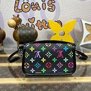 Kitlife Louis Vuitton Nano Diane Baguette Handbag Multicolor Black - M14194 - 19x10.5x6cm - 6