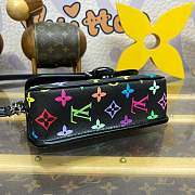 Kitlife Louis Vuitton Nano Diane Baguette Handbag Multicolor Black - M14194 - 19x10.5x6cm - 4