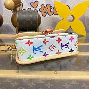 Kitlife Louis Vuitton Nano Diane Baguette Handbag Multicolor White - M14194 - 19x10.5x6cm - 5