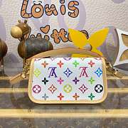 Kitlife Louis Vuitton Nano Diane Baguette Handbag Multicolor White - M14194 - 19x10.5x6cm - 4