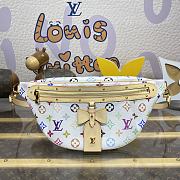 Kitlife Louis Vuitton High Rise Waist Bag White Multicolor - M13660 - 16x8x38cm - 1