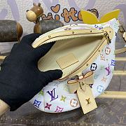 Kitlife Louis Vuitton High Rise Waist Bag White Multicolor - M13660 - 16x8x38cm - 4