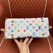 Kitlife Louis Vuitton Carryall Handbag White Multicolor - M13661 - 29x24x12cm - 5