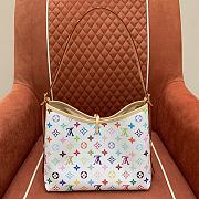 Kitlife Louis Vuitton Carryall Handbag White Multicolor - M13661 - 29x24x12cm - 2
