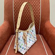 Kitlife Louis Vuitton Carryall Handbag White Multicolor - M13661 - 29x24x12cm - 4