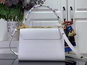 Kitlife Louis Vuitton x TM Twist MM Slim Bag White M13678 23x8x16cm - 5