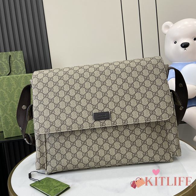 Kitlife Gucci GG Messenger Diaper Bag Tan - 44x28x14cm - 1