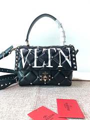 Kitlife Valentino Candystud VLTN Top Handle Bag Black 23×11×17cm - 1
