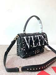 Kitlife Valentino Candystud VLTN Top Handle Bag Black 23×11×17cm - 3