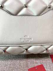 Kitlife Valentino Candy Stud Top Handle Bag White 23×11×17cm - 4