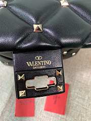 Kitlife Valentino Candy Stud Top Handle Bag Black 23×11×17cm - 4