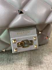 Kitlife Valentino Candy Stud Top Handle Bag Grey 23×11×17cm - 5