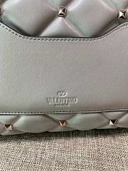 Kitlife Valentino Candy Stud Top Handle Bag Grey 23×11×17cm - 3