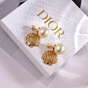 Kitlife Dior Shell Pearl Earrings - 5
