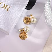 Kitlife Dior Shell Pearl Earrings - 4