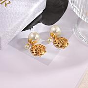 Kitlife Dior Shell Pearl Earrings - 2