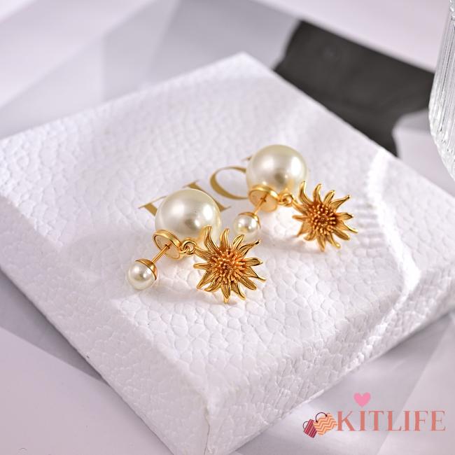 Kitlife Dior Sunflower Earrings - 1