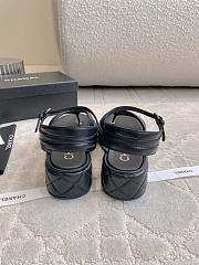 Kitlife Chanel Toe-clip Thick-soled Sandals Black - 2