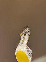 Kitlife Jimmy Choo Saeda 100mm Crystal-embellished Pumps Light Pink - 6