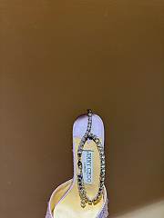 Kitlife Jimmy Choo Saeda 100mm Crystal-embellished Pumps Purple & Orange - 4
