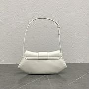 Kitlife Celine Teen Polly In Supple White Grained Calfskin Bag - 119883 - 29.5x3x14.5cm - 4