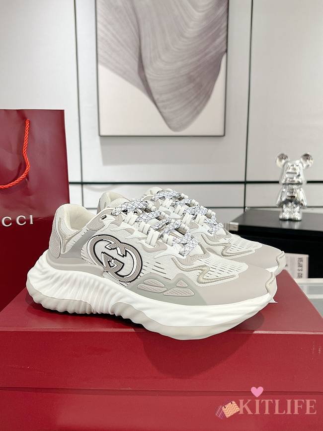 Kitlife Gucci Ripple Sneaker White & Grey - 1
