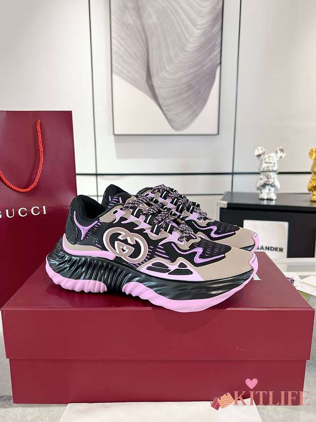 Kitlife Gucci Ripple Sneaker Purple & Black - 1