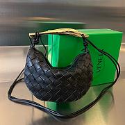 Kitlife Bottega Veneta Sardine Bag Black 20x12x2.5cm - 1