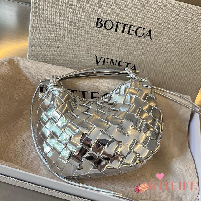 Kitlife Bottega Veneta Sardine Bag Silver 20x12x2.5cm - 1