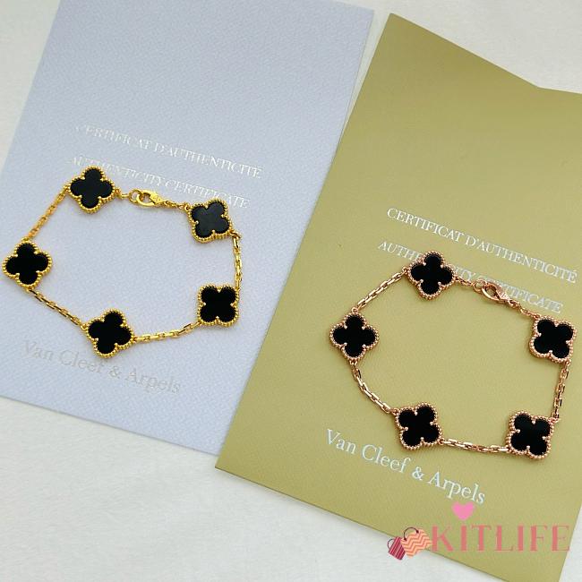 Kitlife Van Cleef & Arpels Bracelet Black in Gold/ Rose Gold - 1