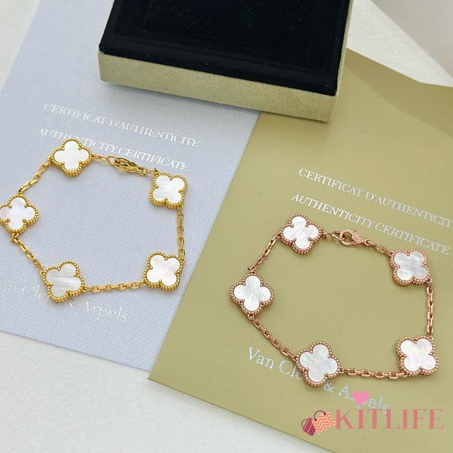 Kitlife Van Cleef & Arpels Bracelet White in Gold/ Rose Gold - 1