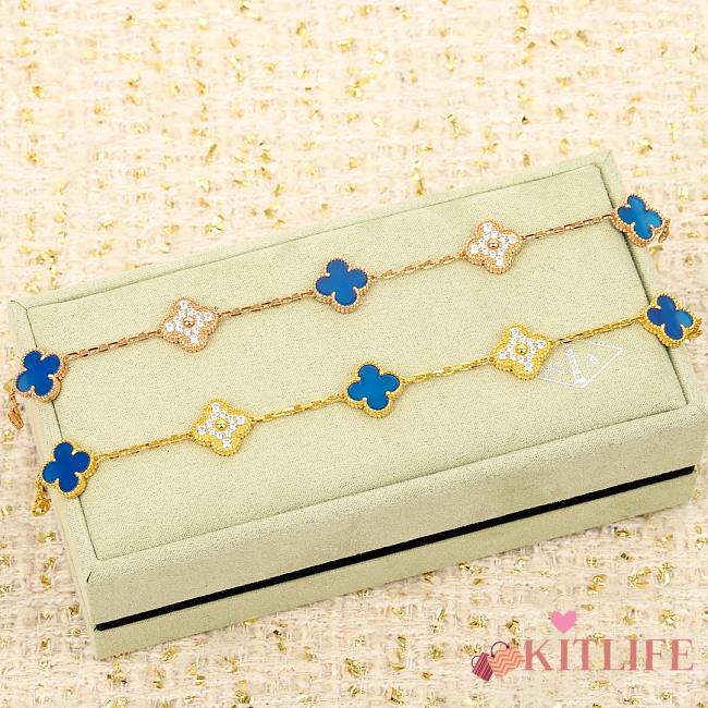 Kitlife Van Cleef & Arpels Bule & Diamond Bracelet in Gold / Rose Gold - 1