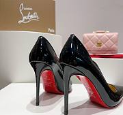 Kitlife Christian Louboutin Hot Chick Patent Leather Pumps Black - 4