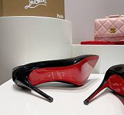 Kitlife Christian Louboutin Hot Chick Patent Leather Pumps Black - 5