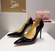 Kitlife Christian Louboutin Hot Chick Patent Leather Pumps Black - 2