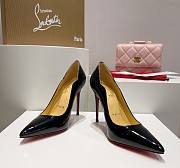 Kitlife Christian Louboutin Hot Chick Patent Leather Pumps Black - 3