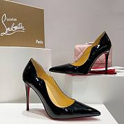 Kitlife Christian Louboutin Hot Chick Patent Leather Pumps Black - 6