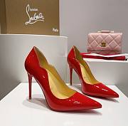 Kitlife Christian Louboutin Hot Chick Patent Leather Pumps Red - 1